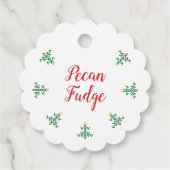 Gebacken mit Weihnachten Liebe - Weihnachtsbaum Geschenkanhänger (Rückseite)