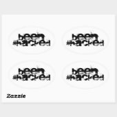 gebacken ovaler aufkleber (Blatt)