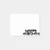 gebacken post-it klebezettel (Vorderseite)