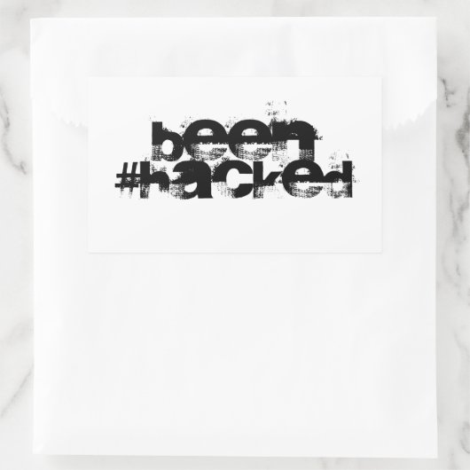 gebacken rechteckiger aufkleber (Tasche)