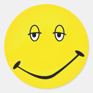 gebacken runder aufkleber