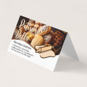 Gebackene Blätter | Button und Teig, rollen Visitenkarten (Vorderseite)