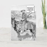 Gebackene Cowboy-Geburtskarte