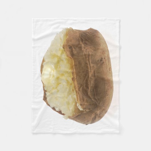 Gebackene Kartoffel Fleecedecke (Vorderseite)