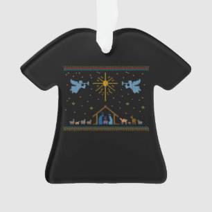 Gebackene Krippe Ugly Weihnachtssüß Religiöse Ornament