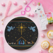 Gebackene Krippe Ugly Weihnachtssüßer Religiöse Pappteller (Party)