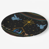 Gebackene Krippe Ugly Weihnachtssüßer Religiöse Pappteller (Schrägansicht)