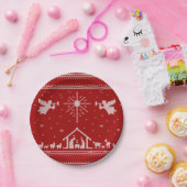 Gebackene Krippe Ugly Weihnachtssüßer Religiöse Pappteller (Party)