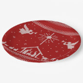 Gebackene Krippe Ugly Weihnachtssüßer Religiöse Pappteller (Schrägansicht)