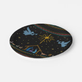 Gebackene Krippe Ugly Weihnachtssüßer Religiöse Pappteller (Schrägansicht)