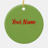 Gebackene Paprikaschoten mit Fleischsoße und Käse Keramik Ornament (Hinten)