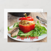 Gebackene Paprikaschoten mit Fleischsoße und Käse