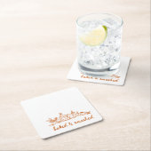 gebackener Erntedank Rechteckiger Pappuntersetzer (Vor Ort)