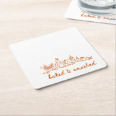 gebackener Erntedank Rechteckiger Pappuntersetzer (angewinkelt)