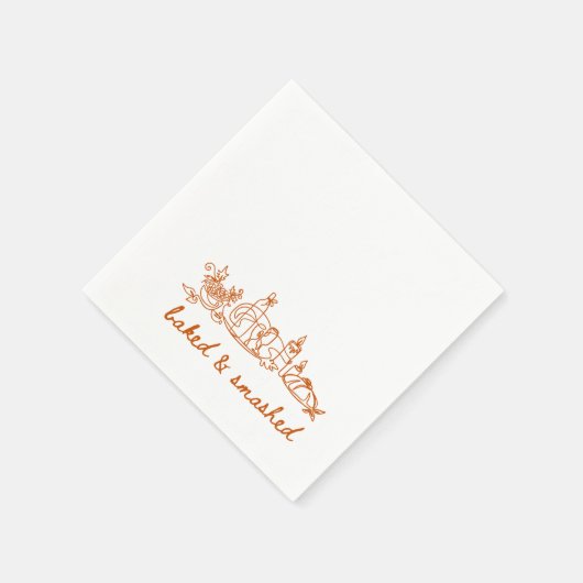 gebackener Erntedank Serviette (Ecke)