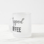 Gebackener Kaffee Mattglastasse (Vorderseite Links)