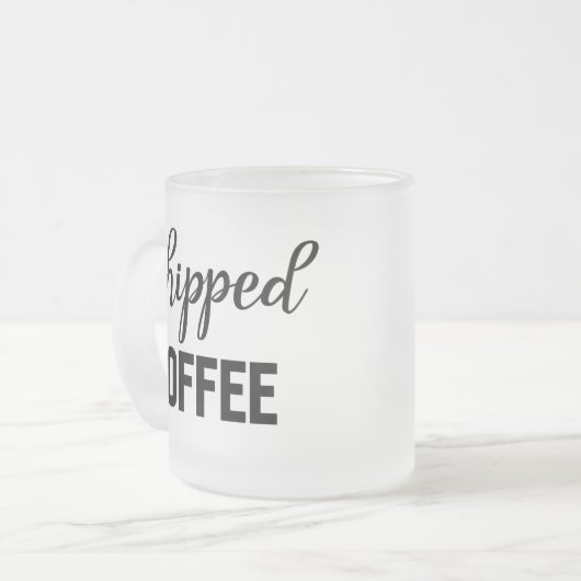 Gebackener Kaffee Mattglastasse (Vorderseite Links)