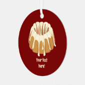 Gebackener Kuchen mit Tropfen - Ringförmige Kuchen Ornament Aus Metall (Vorderseite links)