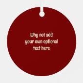 Gebackener Kuchen mit Tropfen - Ringförmige Kuchen Ornament Aus Metall (Rückseite)