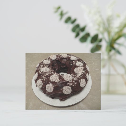 Gebackener Kuchen Postkarte (Stehend Vorderseite)