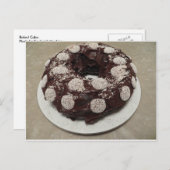 Gebackener Kuchen Postkarte (Vorne/Hinten)