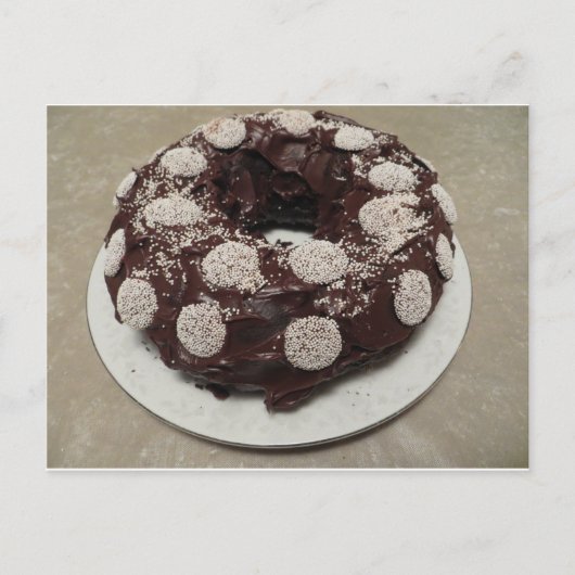 Gebackener Kuchen Postkarte (Vorderseite)