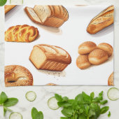 Gebackenes Brot Geschirrtuch (Gefaltet)