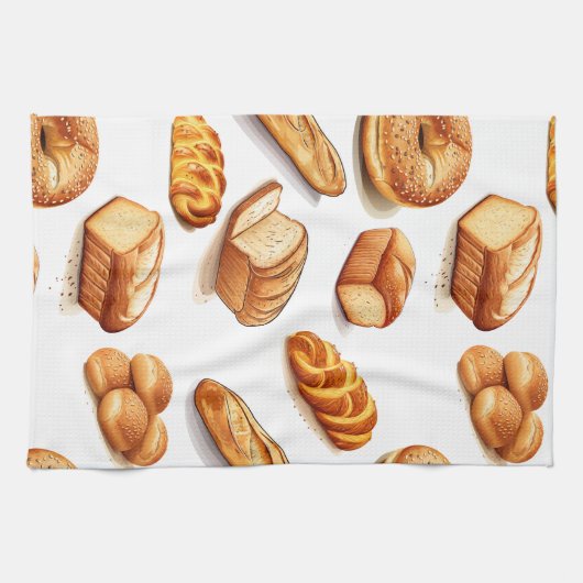 Gebackenes Brot Geschirrtuch (Horizontal)
