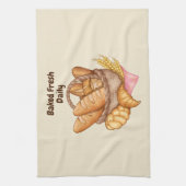 Gebackenes Brot und Brötchen, Backwaren Geschirrtuch (Vertikal)