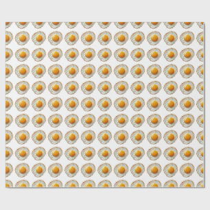 Gebackenes Ei mit goldenem Eigelb Geschenkpapier