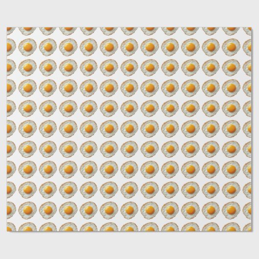 Gebackenes Ei mit goldenem Eigelb Geschenkpapier (Flach)