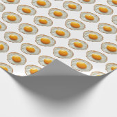 Gebackenes Ei mit goldenem Eigelb Geschenkpapier (Ecke)