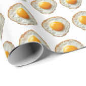 Gebackenes Ei mit goldenem Eigelb Geschenkpapier (Rolleneckpunkt)