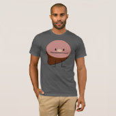 Gebackenes geräuchertes Schweinefleisch des T-Shirt (Vorne ganz)