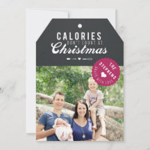Gebackenes Geschenk Weihnachts-Fotokarte Geschenka
