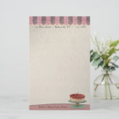 Gebackenes Waren-Briefpapier Briefpapier (Stehend Vorderseite)