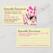 Gebäckgebäck aus gelbem Backgebäck Kochlieferung Visitenkarte (Vorne/Hinten)