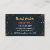 Gebäckspezialitäten nach Maß Visitenkarte (Rückseite)