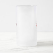 Gebadet in Orc Blut Mattglas Bierglas (Mittel)