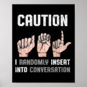 Gebärdene Sprache Apparel Taul Awareness Asl Fun G Poster (Vorne)