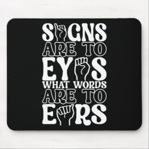Gebärdenes Bewusstsein für die Gebärdensprache 12 Mousepad