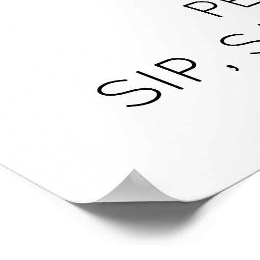 Gebärdenes Whiskey-Bar-Zeichen - druckbar Poster (Ecke)