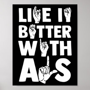 Gebärdensprachbewusstsein und Gebärdensprache für Poster