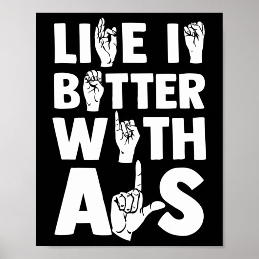 Gebärdensprachbewusstsein und Gebärdensprache für  Poster (Vorne)