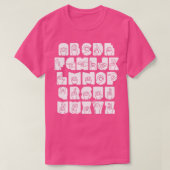 Gebärdensprache Alphabet ASL 1 T-Shirt (Design vorne)