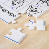 GEBÄRDENSPRACHE-ALPHABET-Puzzlespiel Puzzle (Seite)