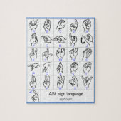 GEBÄRDENSPRACHE-ALPHABET-Puzzlespiel Puzzle (Vertikal)