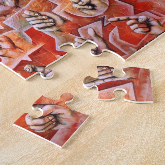 Gebärdensprache-Alphabetpuzzlespiel Puzzle (Seite)