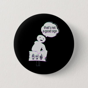 Gebärdensprache ASL American Hand Talking Awarenes Button