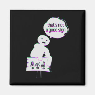 Gebärdensprache ASL American Hand Talking Awarenes Magnet